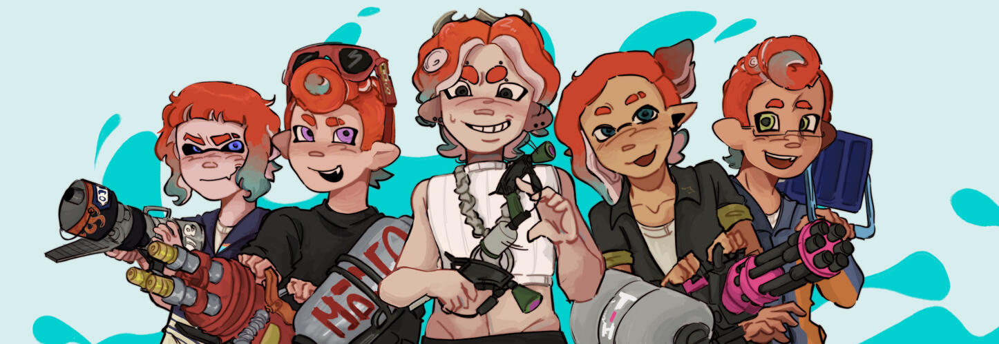 Splatoon Team Banner